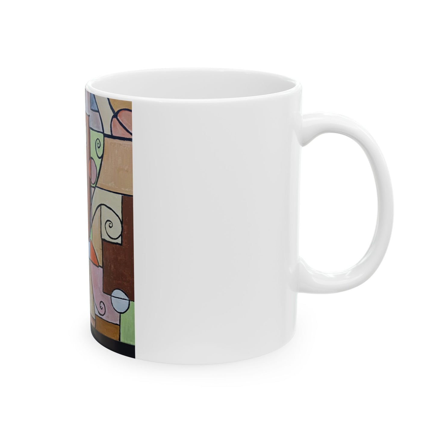 Stained Glass Ceramic Mug, (11oz, 15oz)