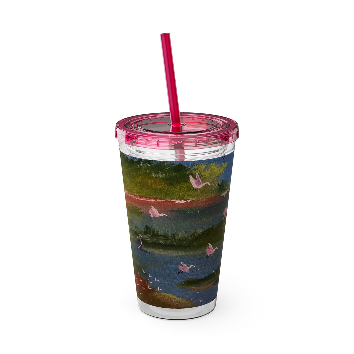 Sunsplash Tumbler with Straw, 16oz