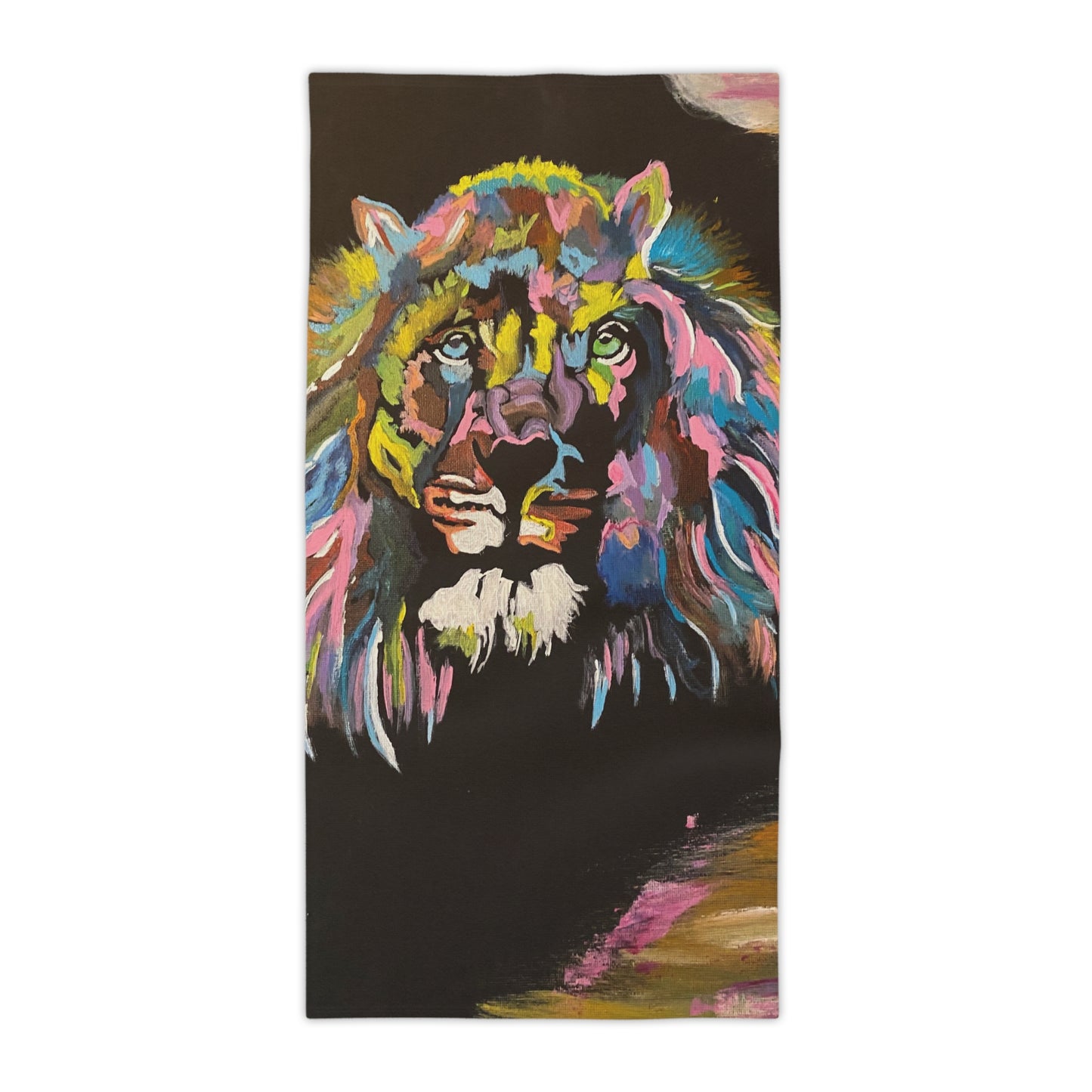 Psychedelic Lion Beach Towels