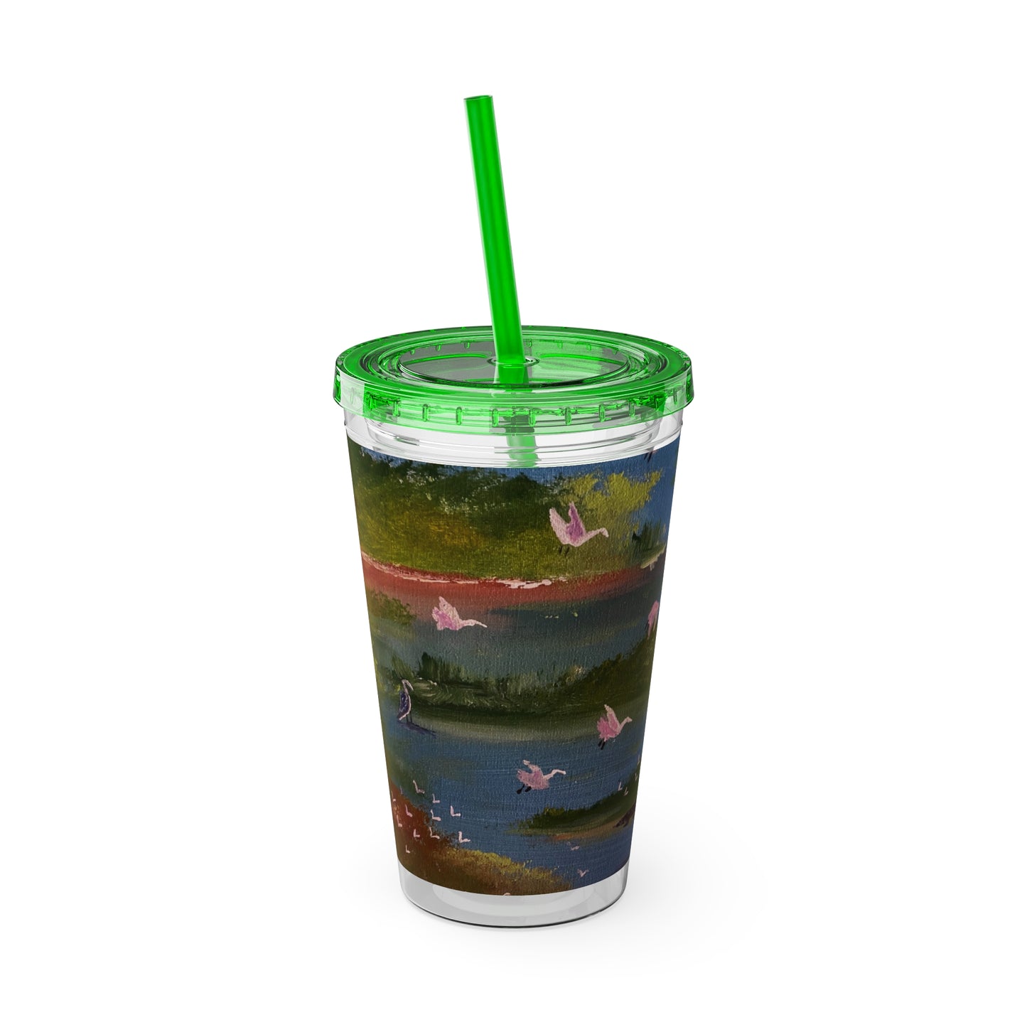 Sunsplash Tumbler with Straw, 16oz