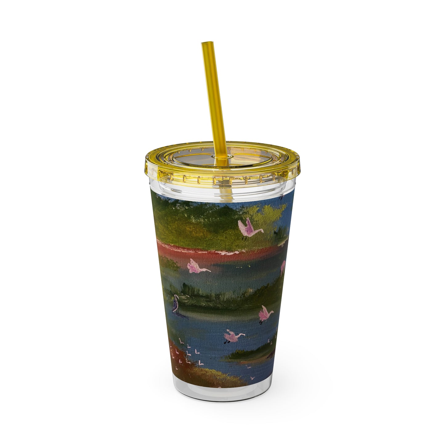 Sunsplash Tumbler with Straw, 16oz