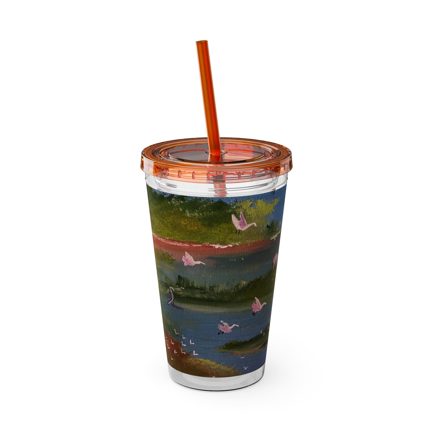 Sunsplash Tumbler with Straw, 16oz
