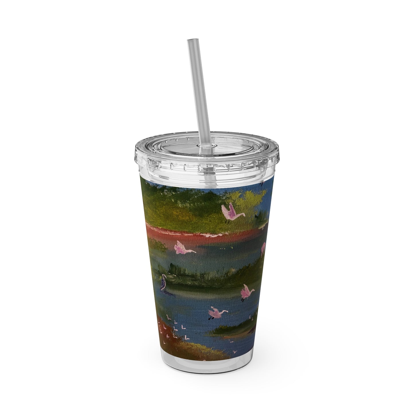 Sunsplash Tumbler with Straw, 16oz