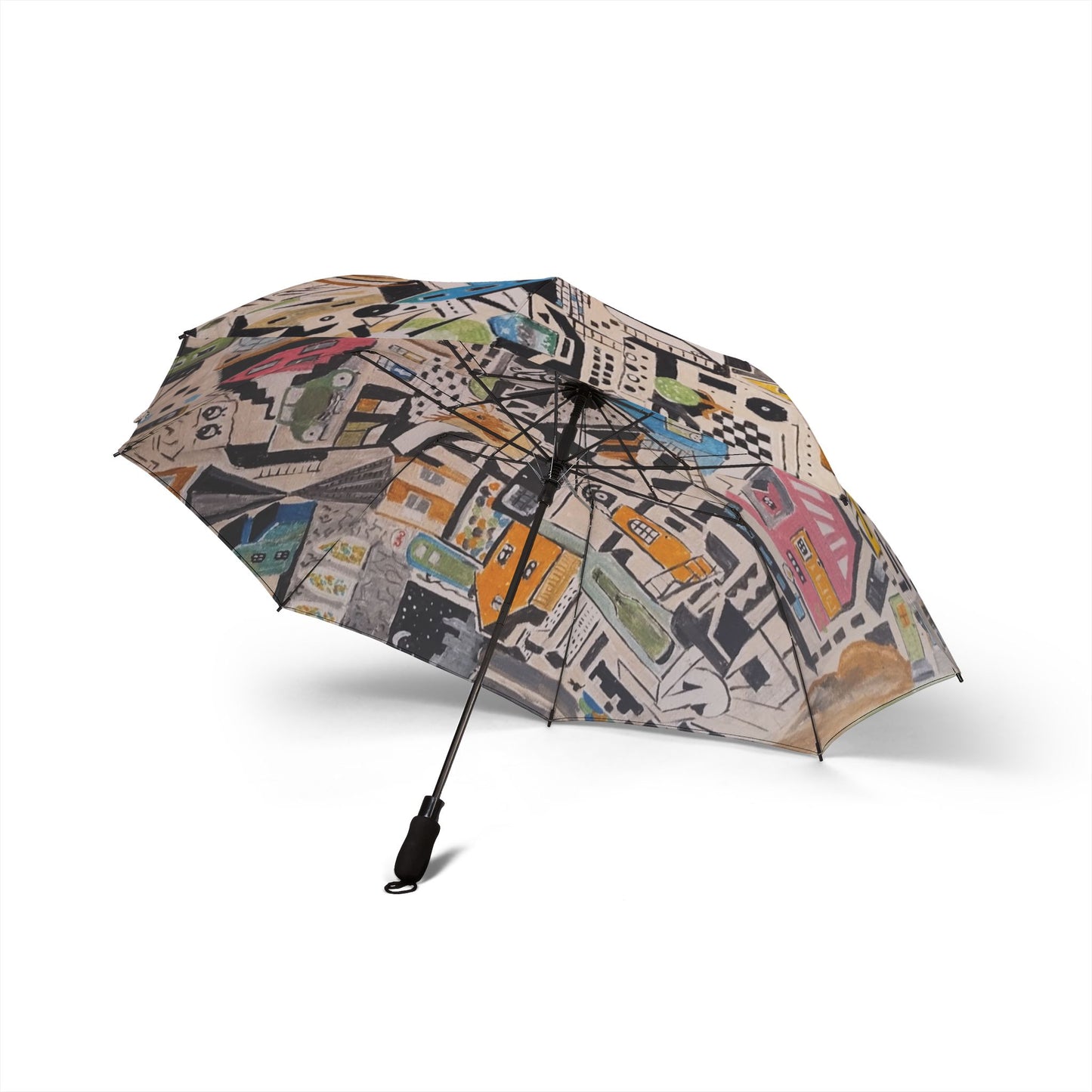 Nostalgia Semi-Automatic Foldable Umbrella