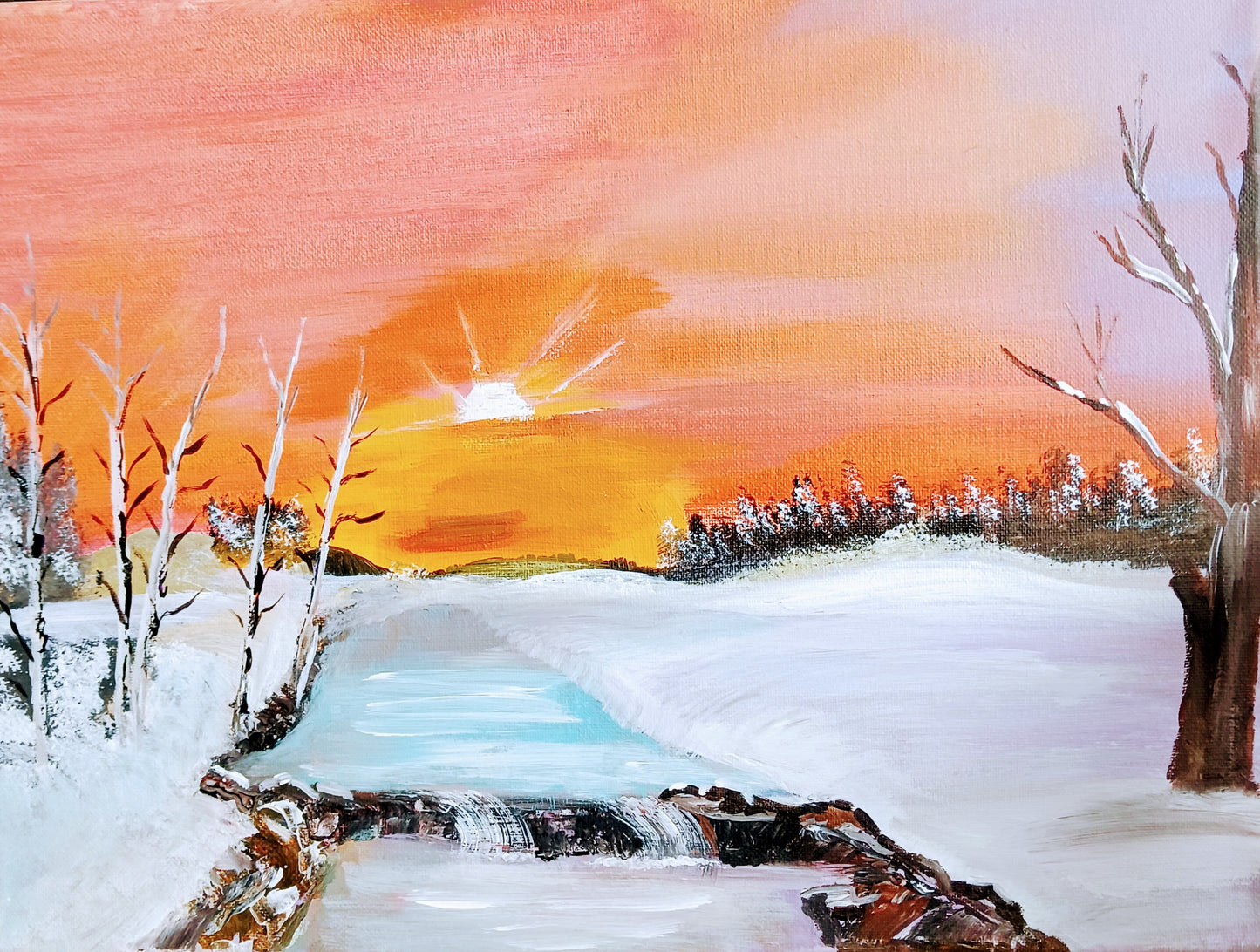 Sky On Fire Painting # 316