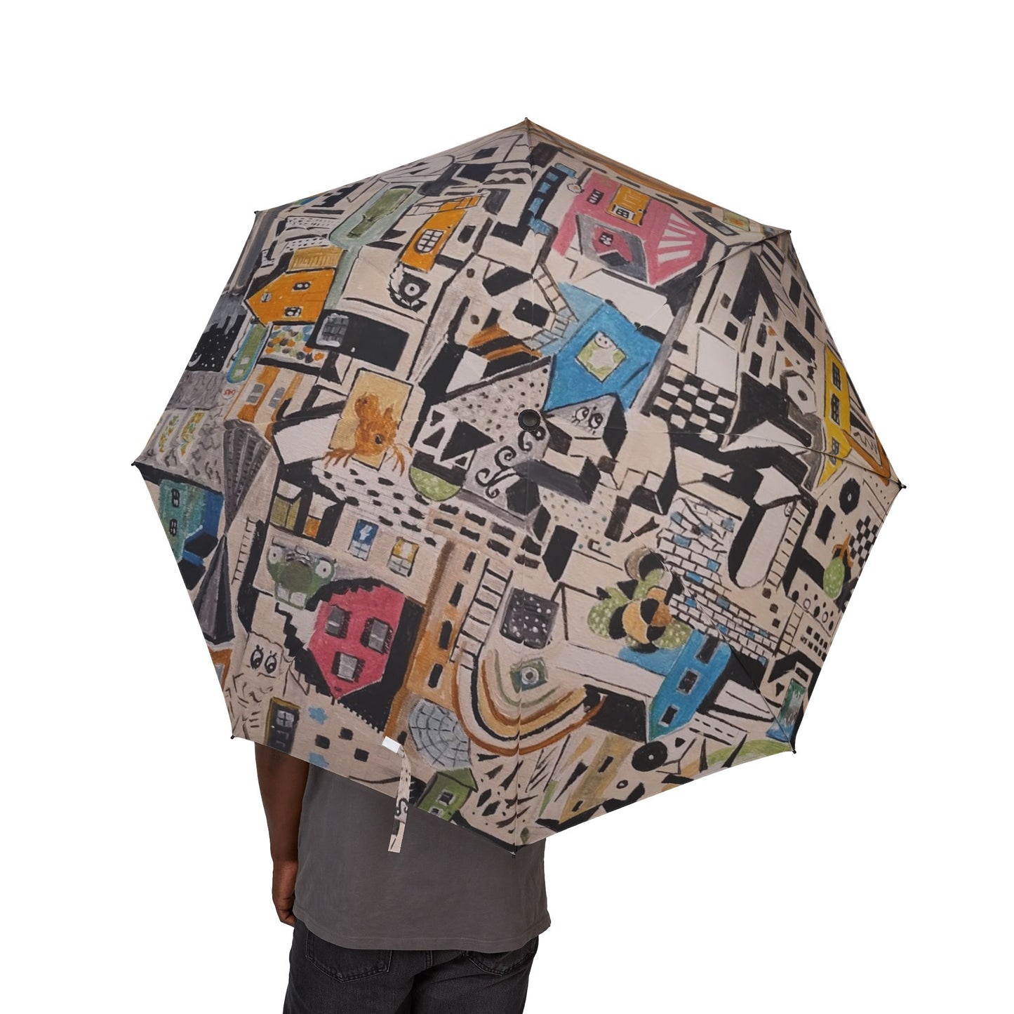 Nostalgia Semi-Automatic Foldable Umbrella