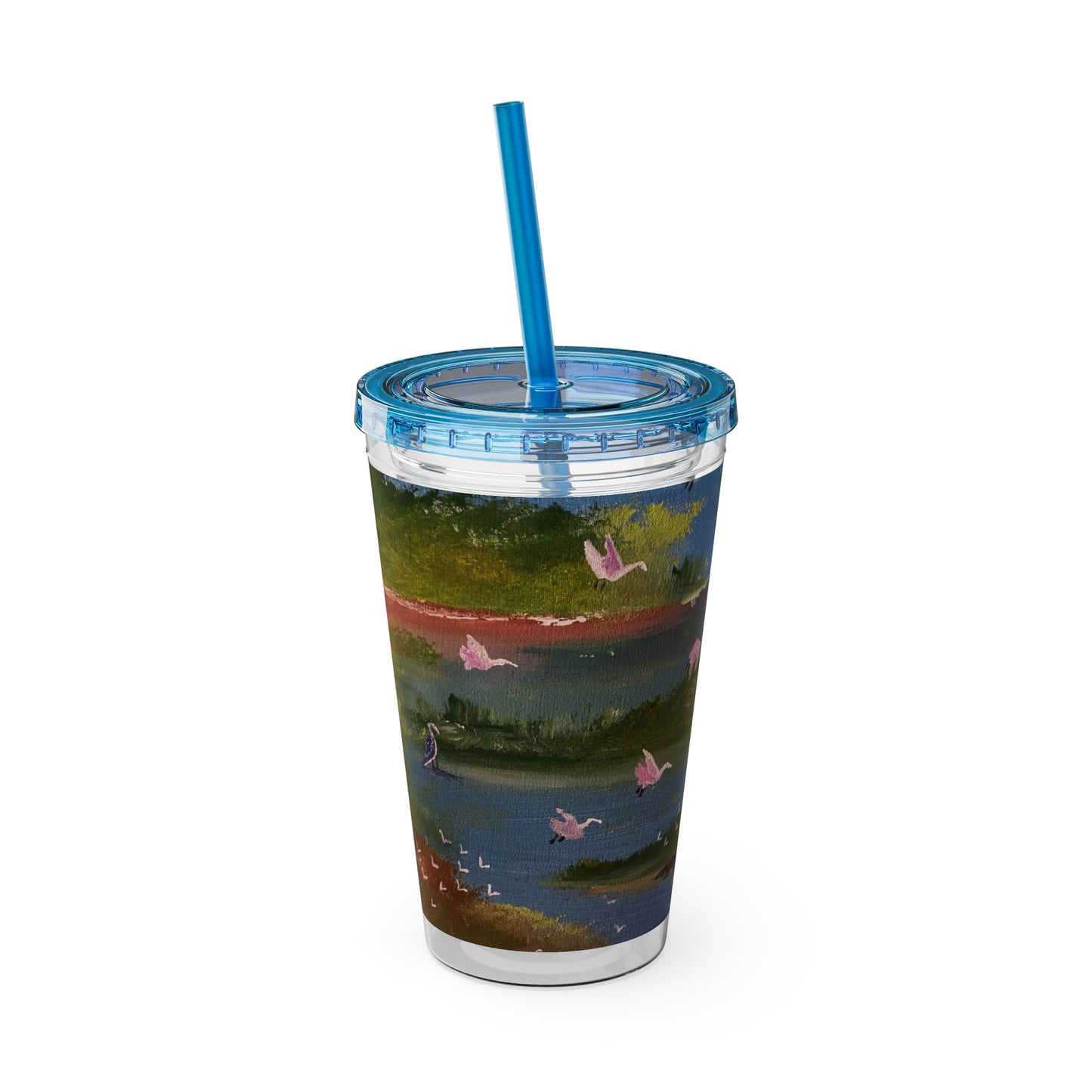 Sunsplash Tumbler with Straw, 16oz