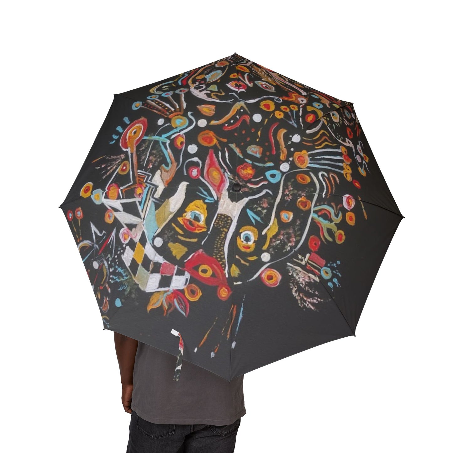 Where's Waldo Semi-Automatic Foldable Umbrella
