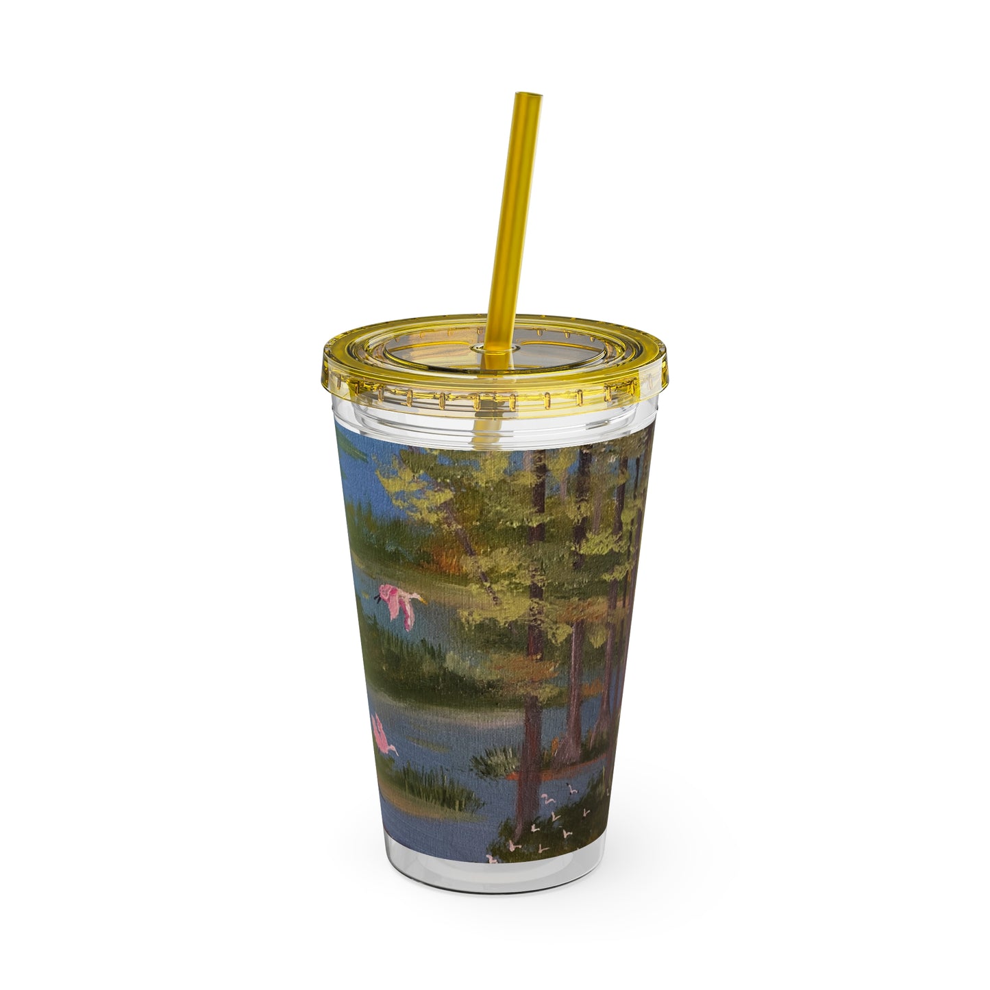 Sunsplash Tumbler with Straw, 16oz