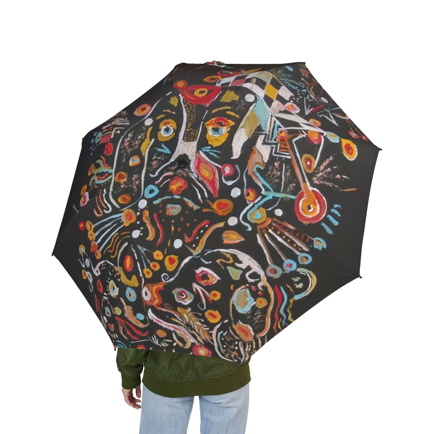 Where's Waldo Semi-Automatic Foldable Umbrella