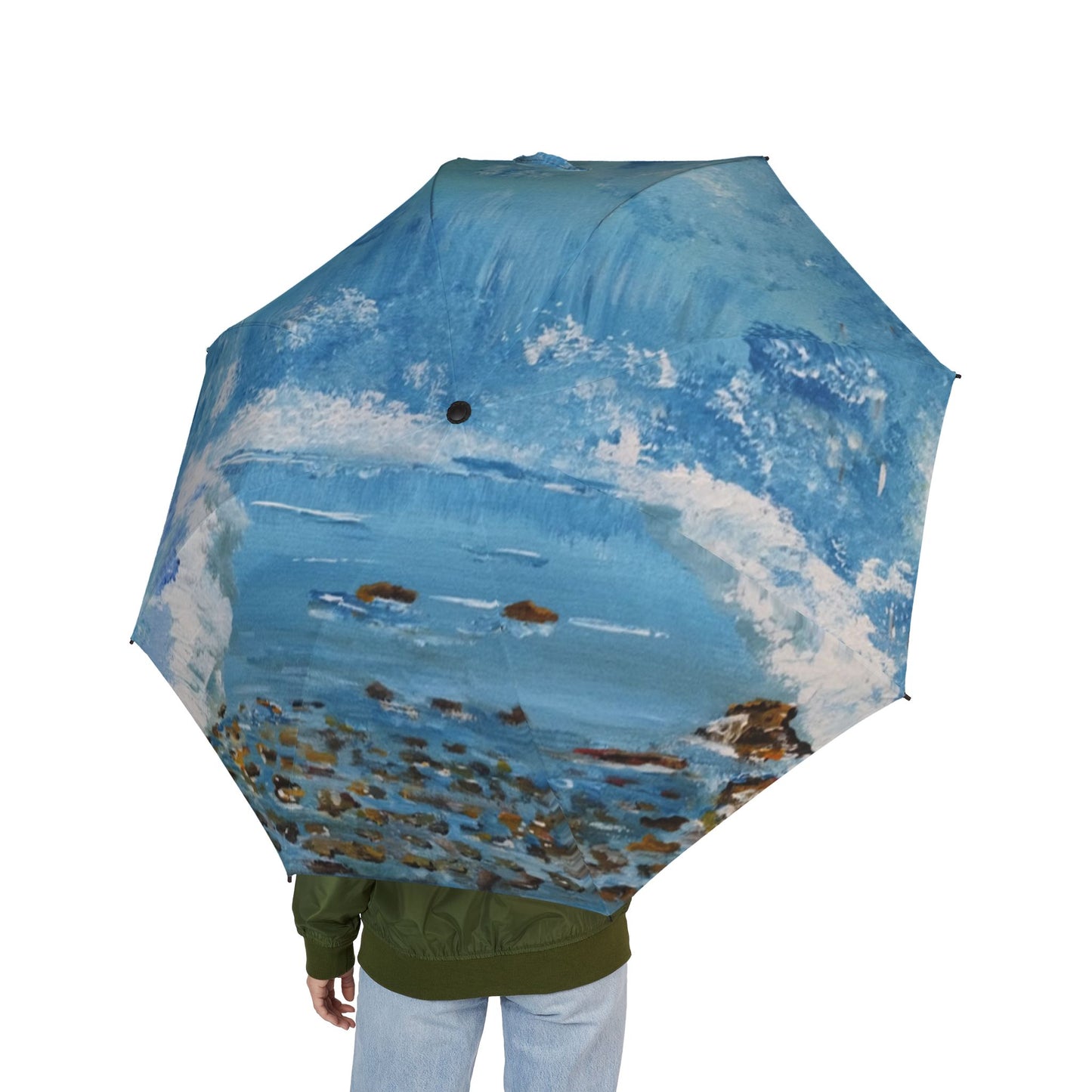 Magical Ice Semi-Automatic Foldable Umbrella