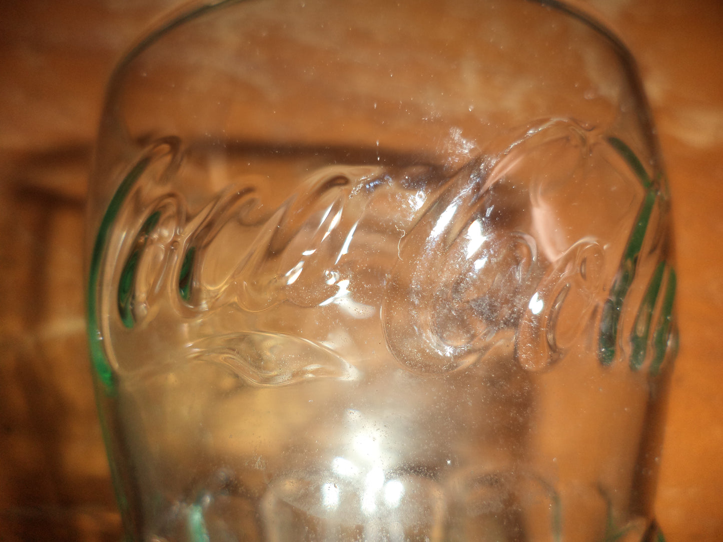 2 Libbeys Light Green Coke Glasses