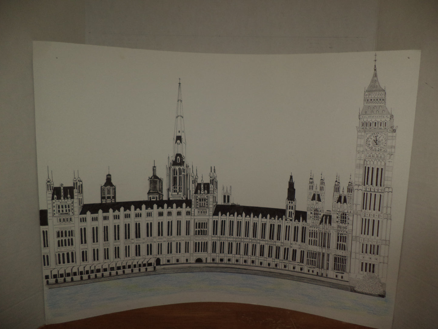 Big Ben Ink Rendering