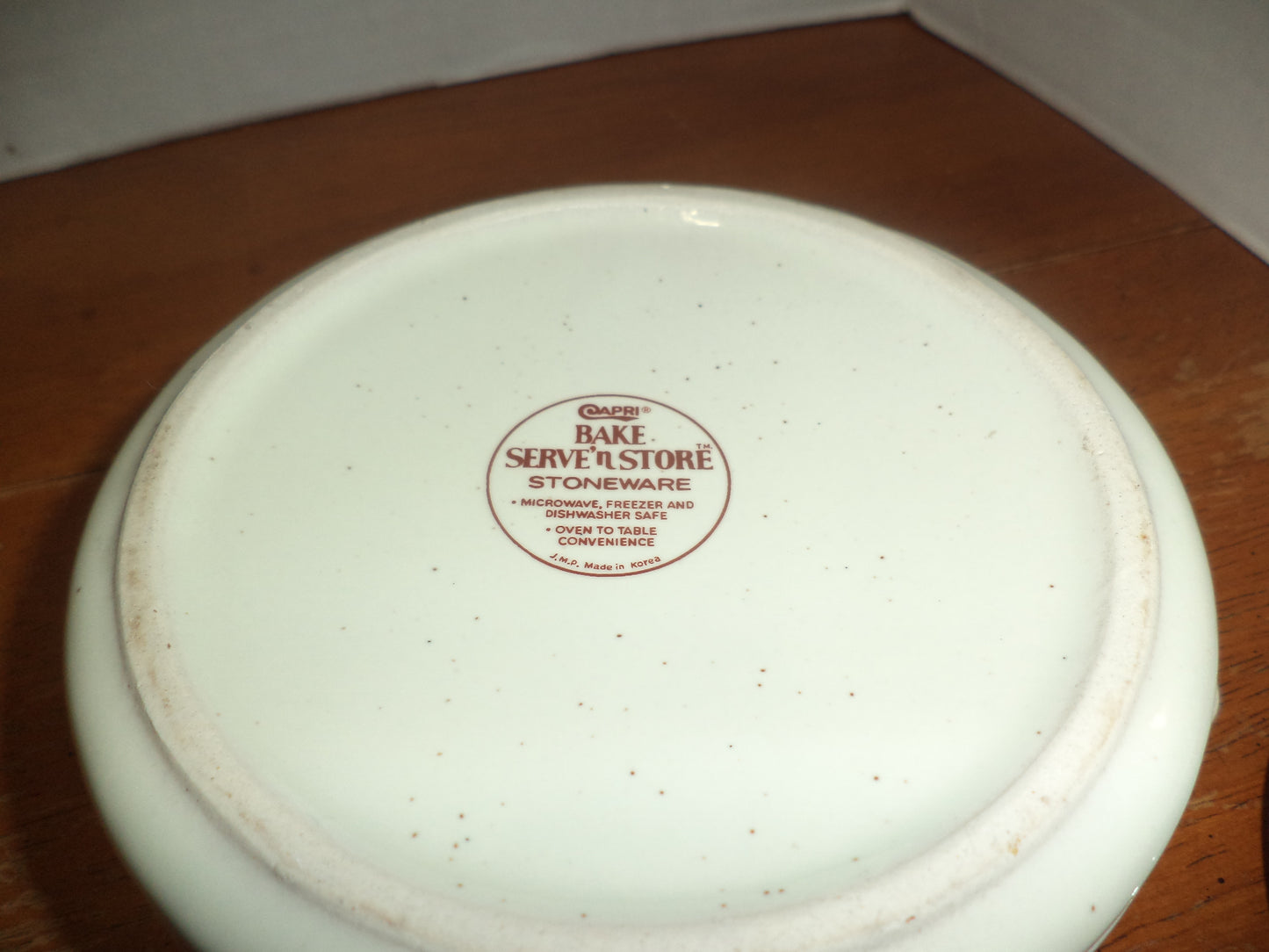 Capri Bake sweet Flowers Stoneware Casserole w/ Cover