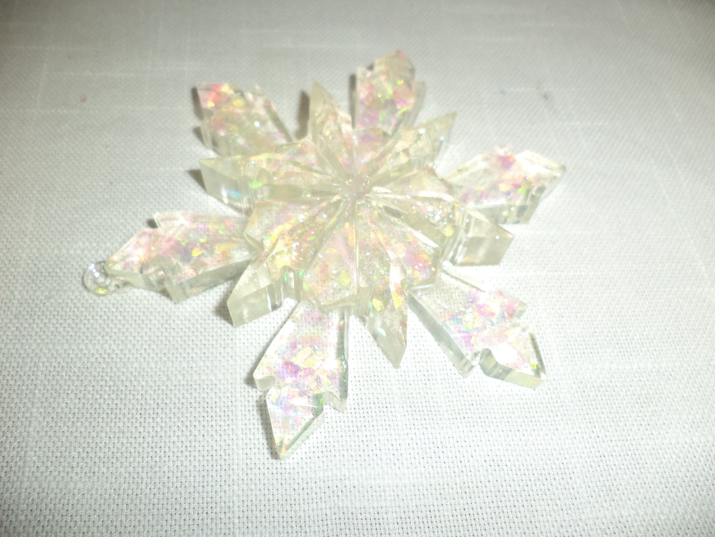 2 Handmade Resin Tree Ornaments