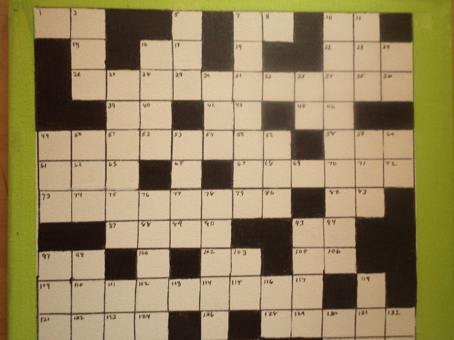 Crossword Puzzle Painting # 32