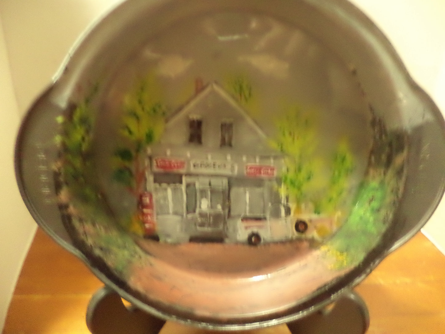 General Store Painting On Pie Pan