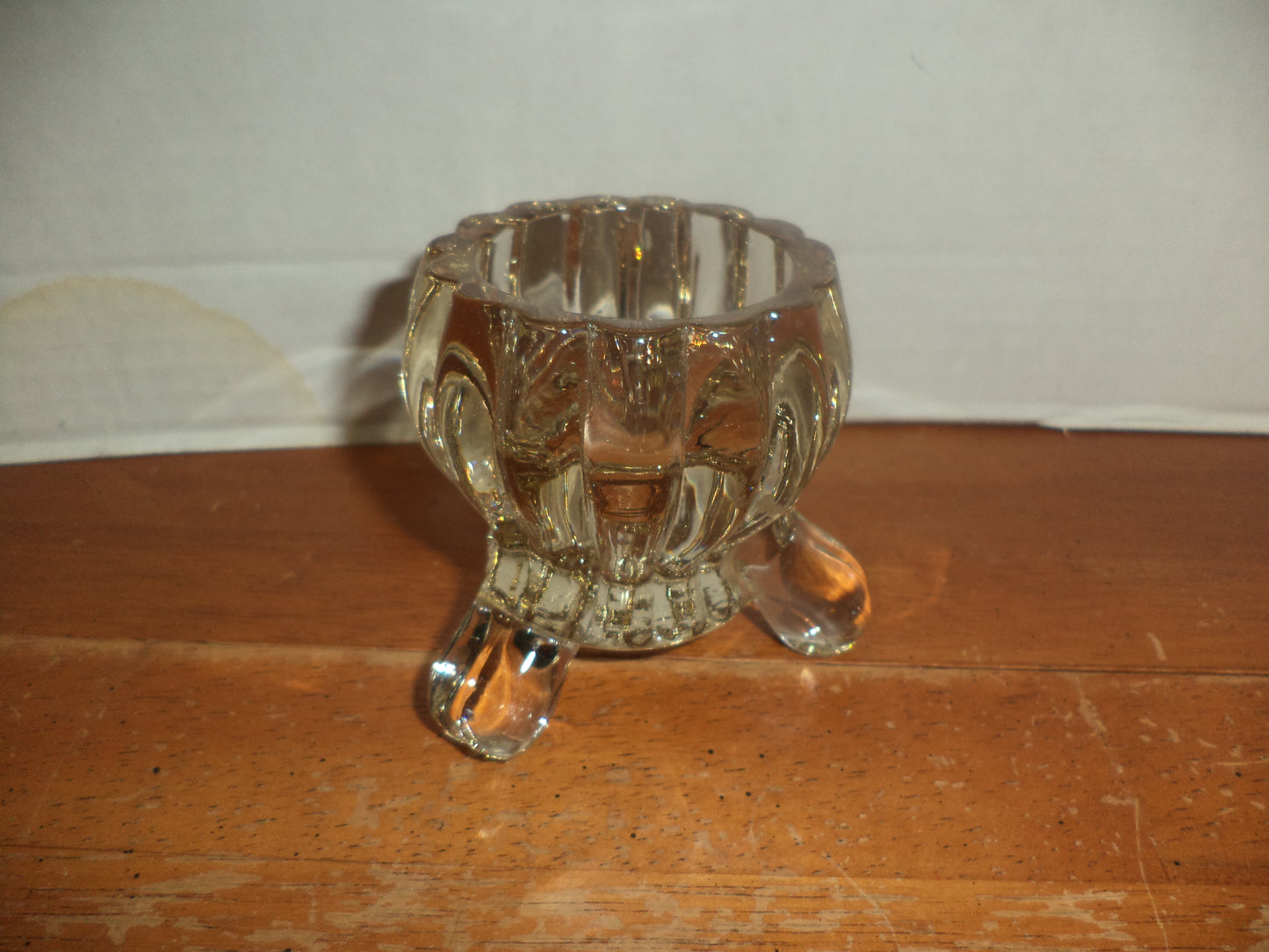 Lead Crystal Footed Candle Holder