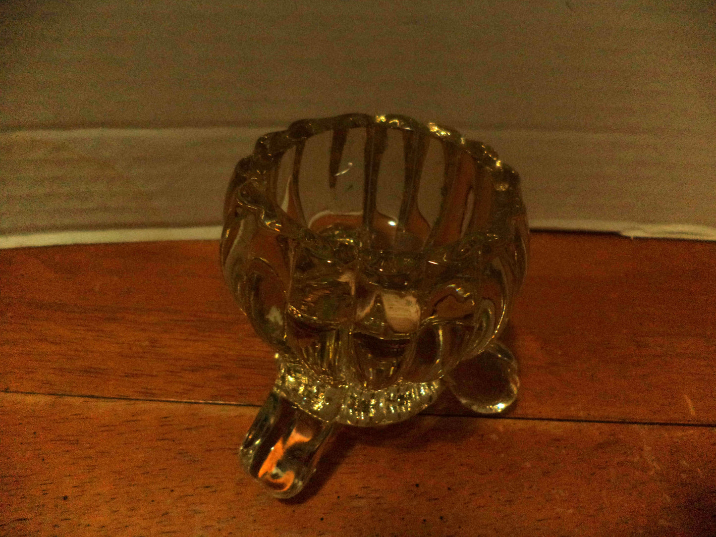 Lead Crystal Footed Candle Holder