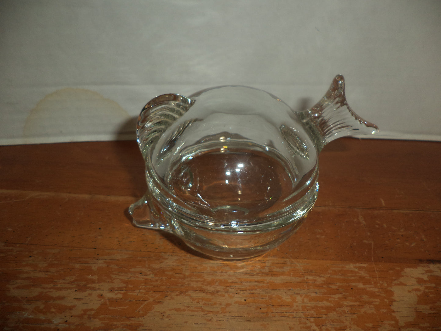 Anchor Hocking Glass Shaped Fish Trinket Dish