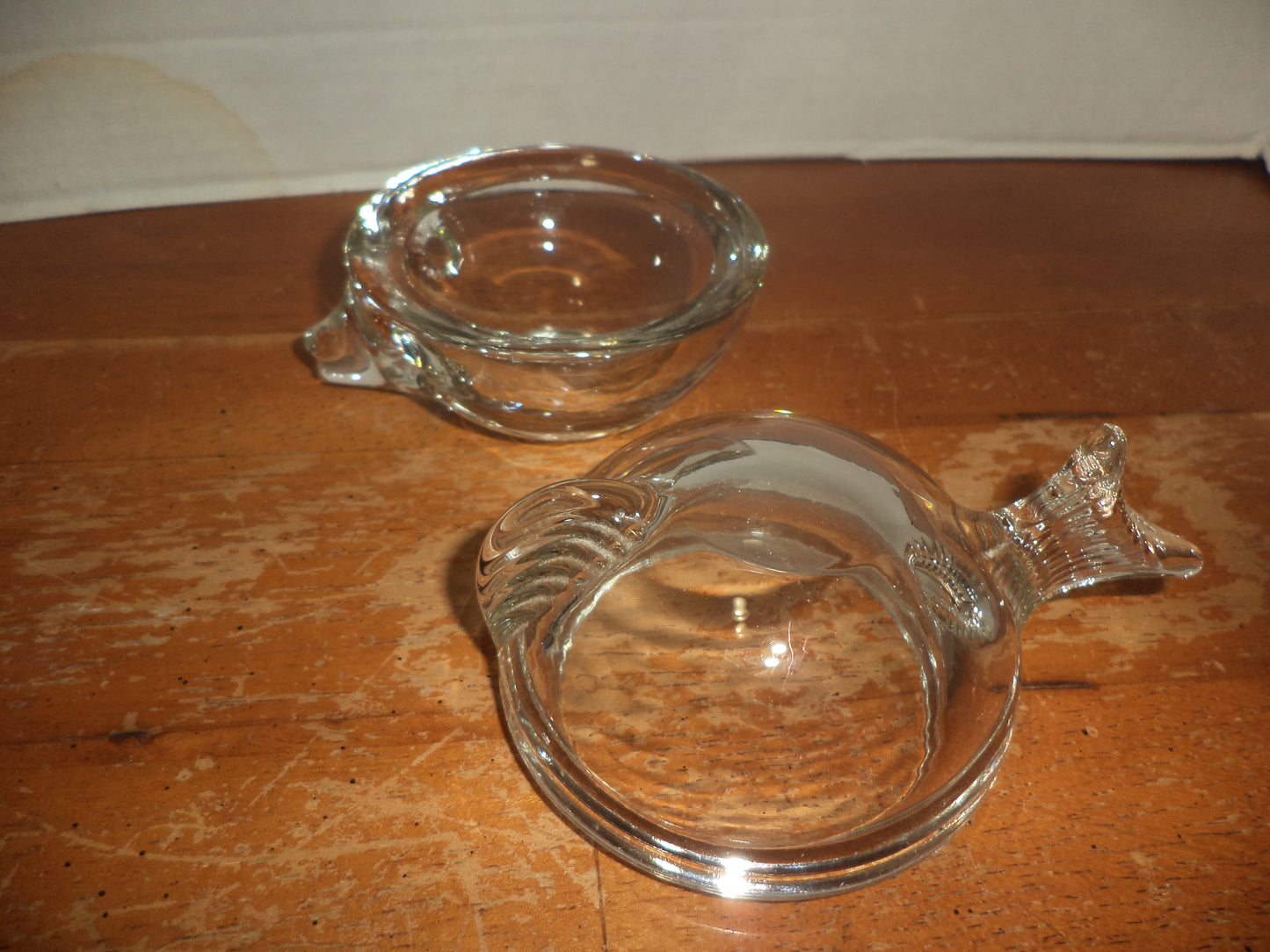 Anchor Hocking Glass Shaped Fish Trinket Dish