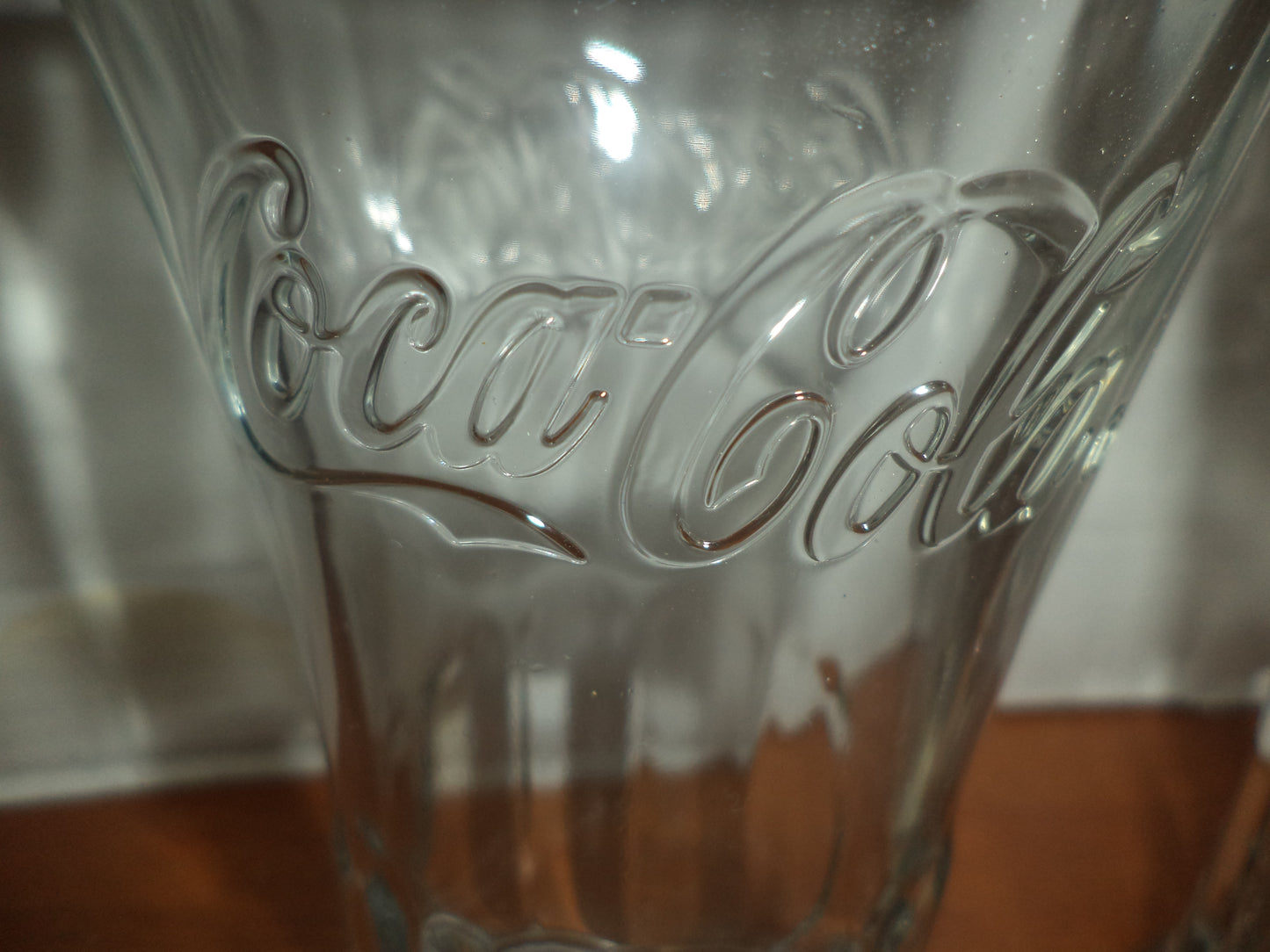 2 Heavy Libbey,s Tapered Coke Glasses