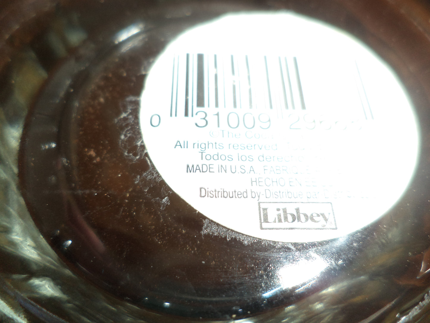 2 Heavy Libbey,s Tapered Coke Glasses