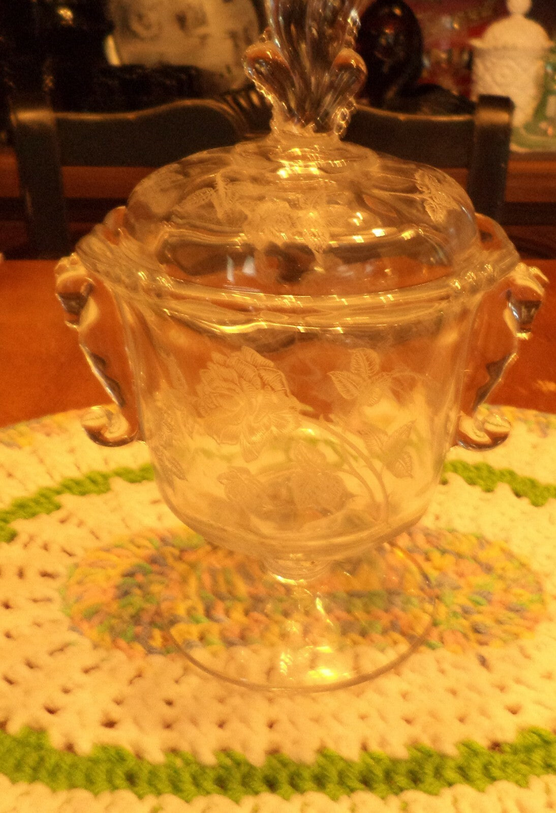 Heisey Covered Compote
