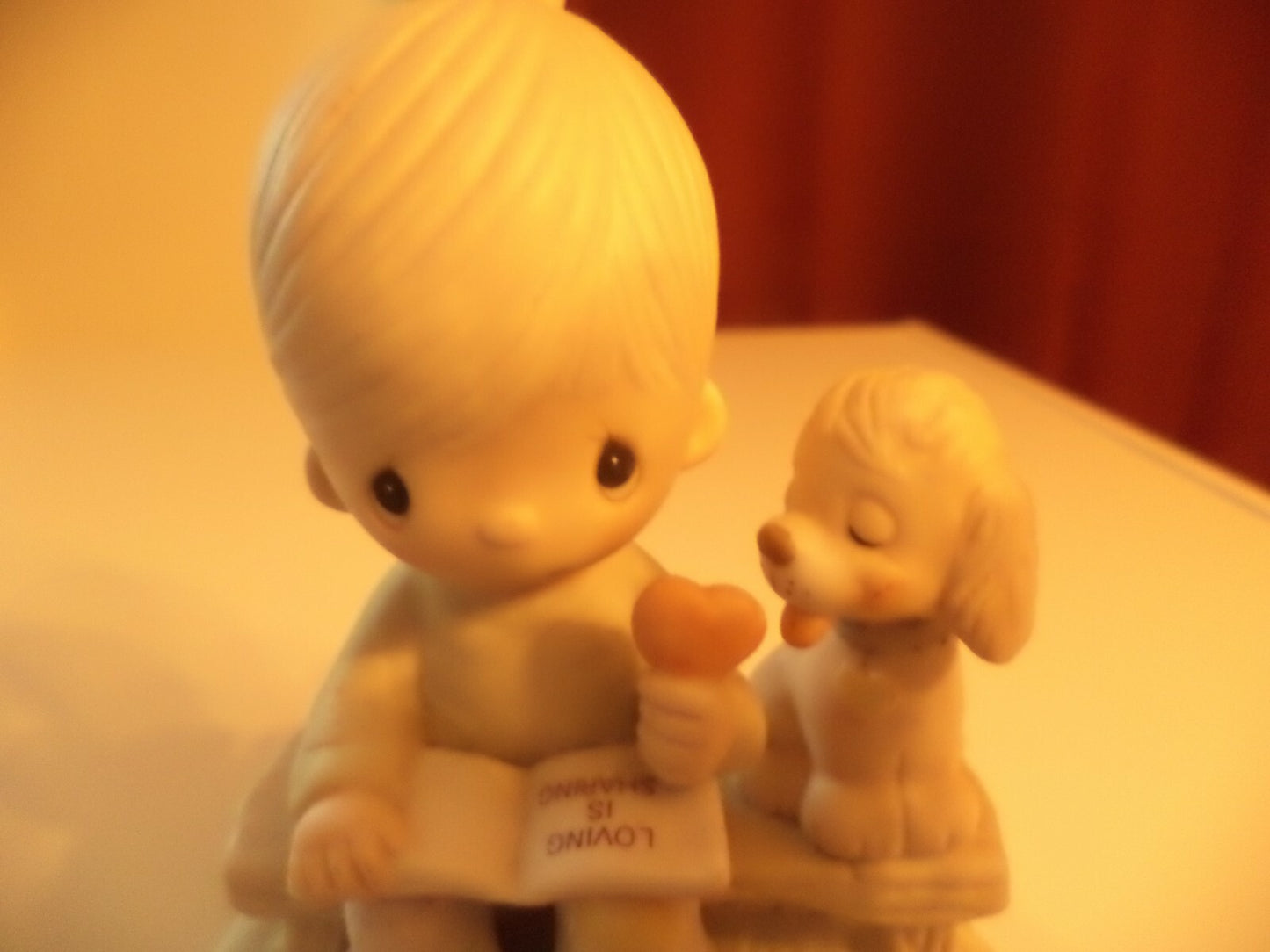 Enesco Jonathan & David Boy W/ Puppy Figurine