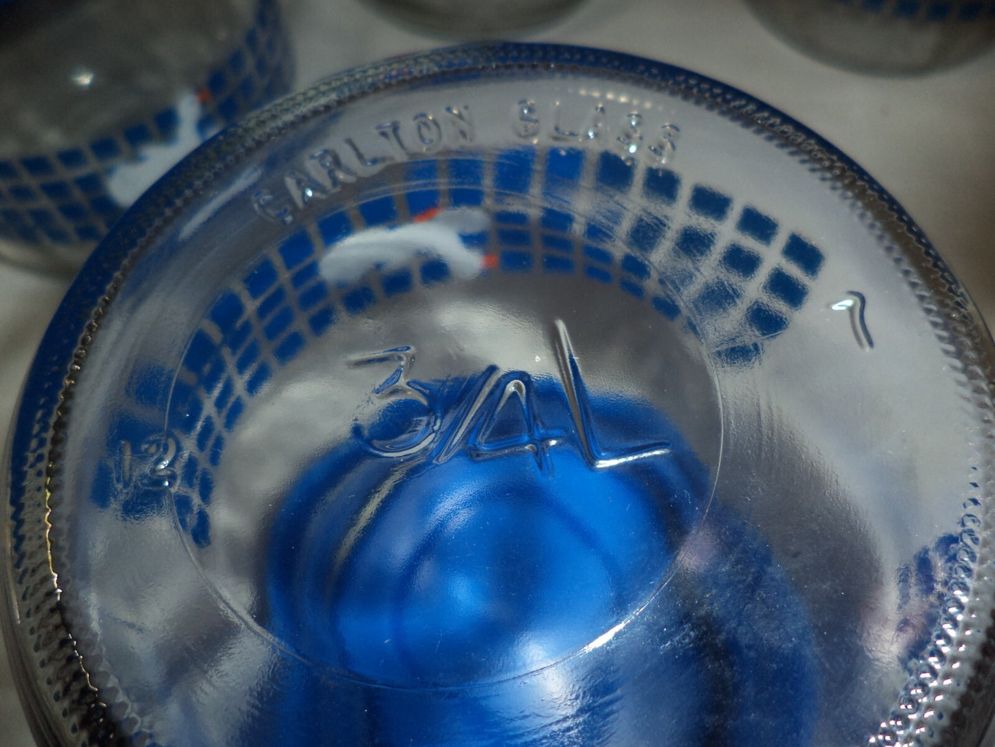 Carlton Glass Duck Design Jars