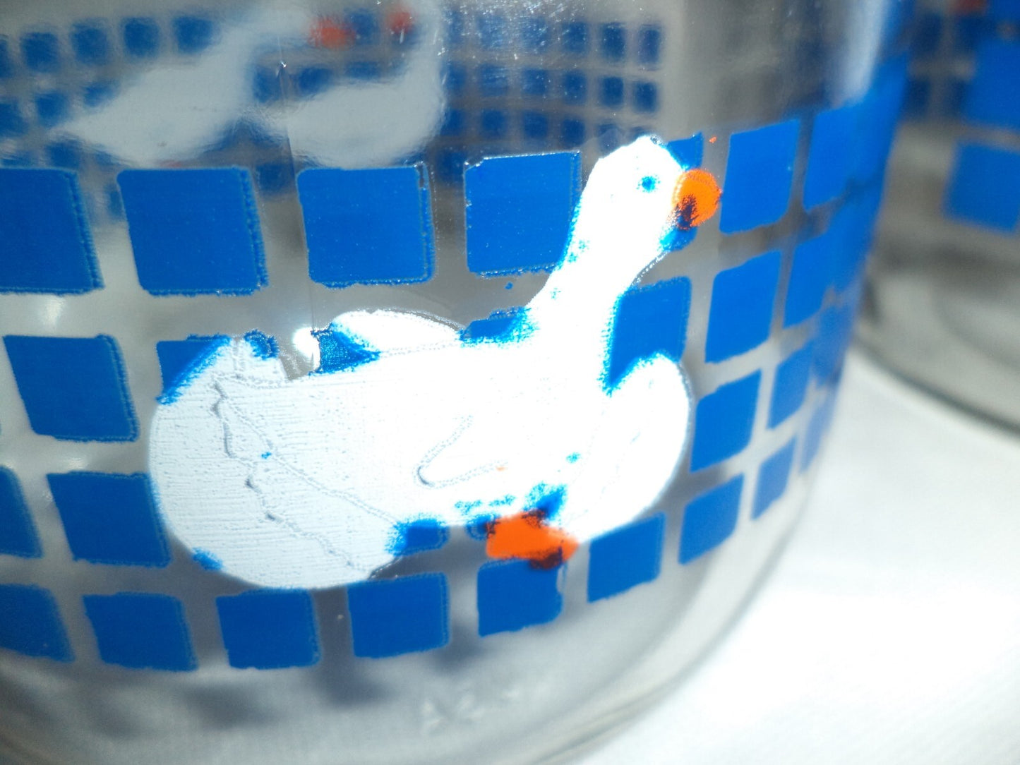 Carlton Glass Duck Design Jars