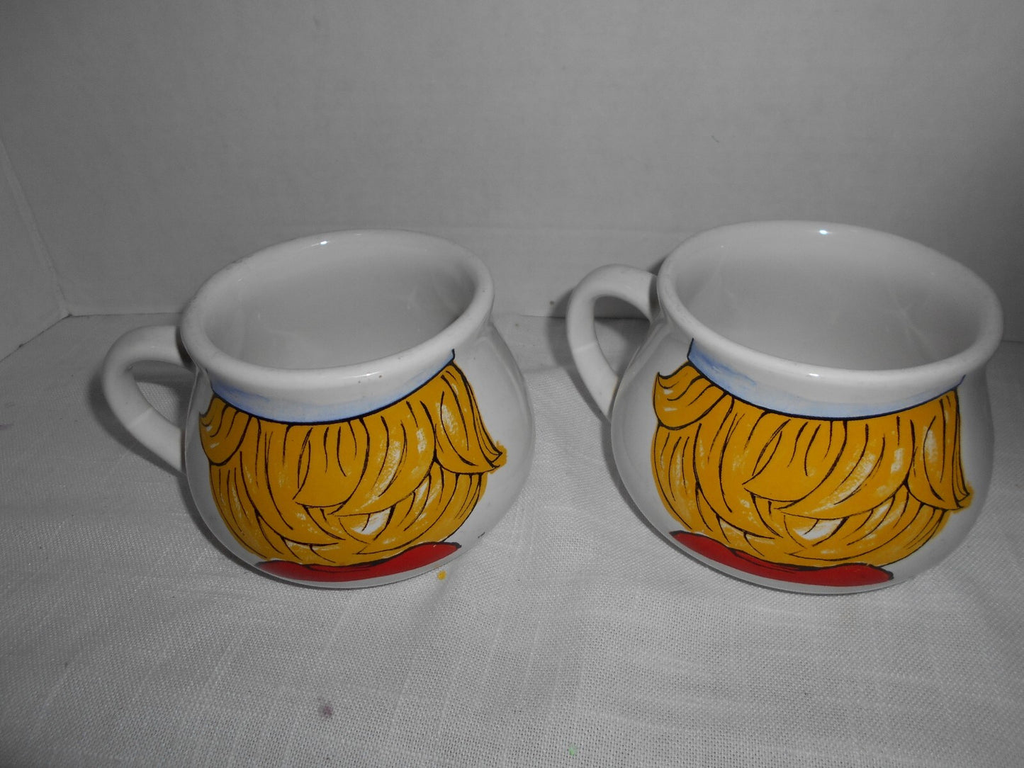 Vintage 1998 Campbell's Soup mugs cup Kids Collectible Bowl Houston Harvest