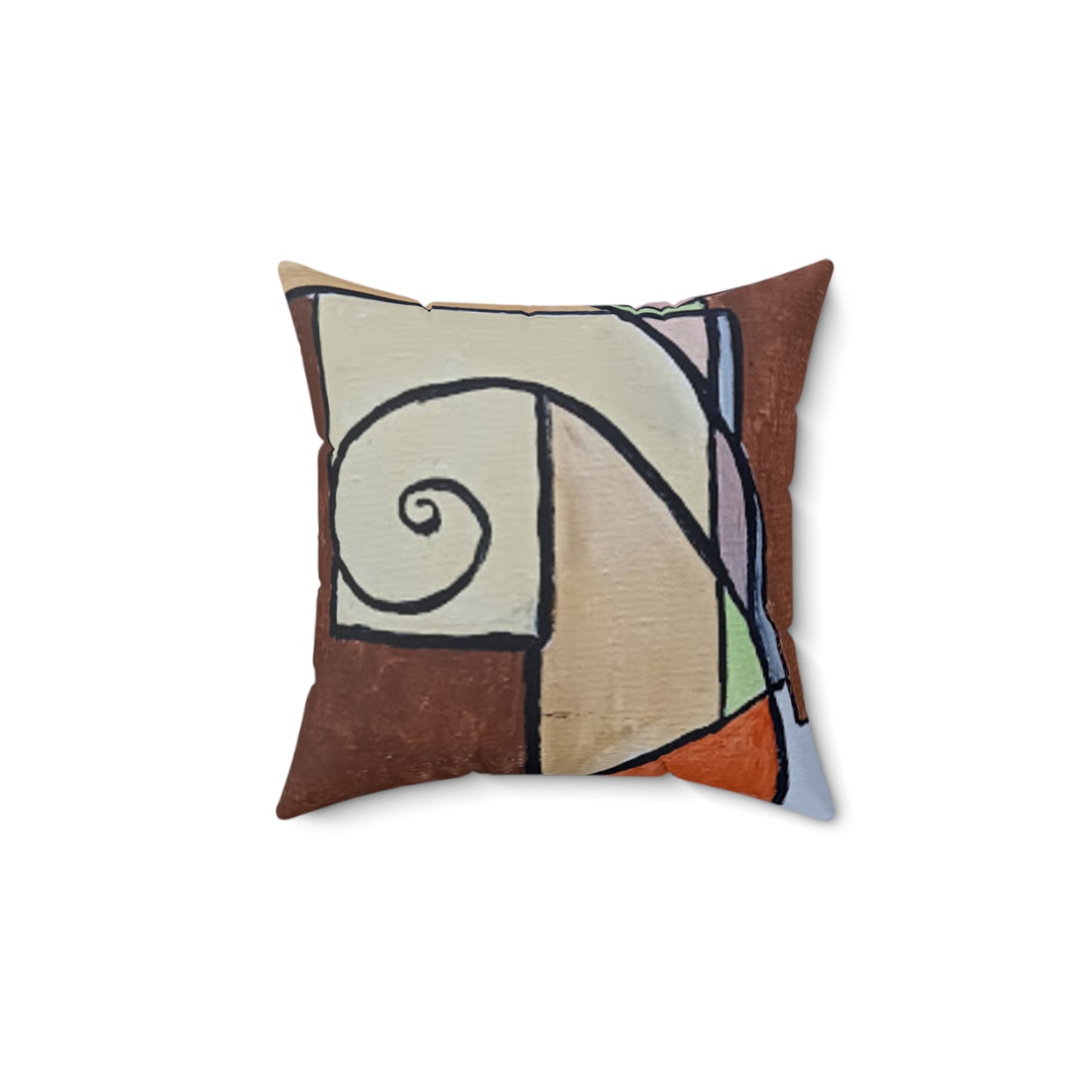 Church Window Spun Polyester Square Pillow