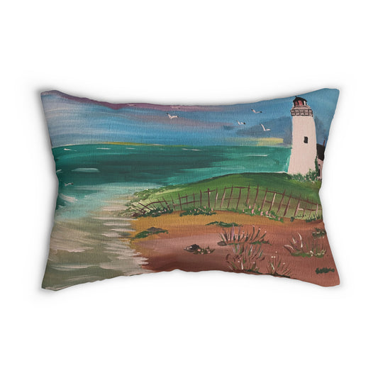 Lighthouse Polyester Lumbar Pillow