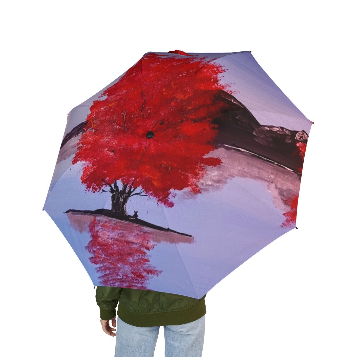 Seeing Red Semi-Automatic Foldable Umbrella