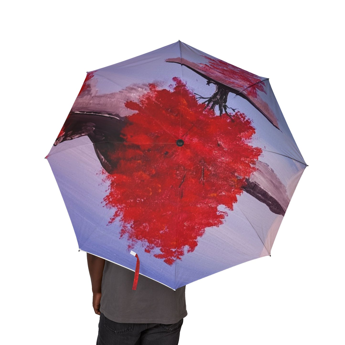 Seeing Red Semi-Automatic Foldable Umbrella