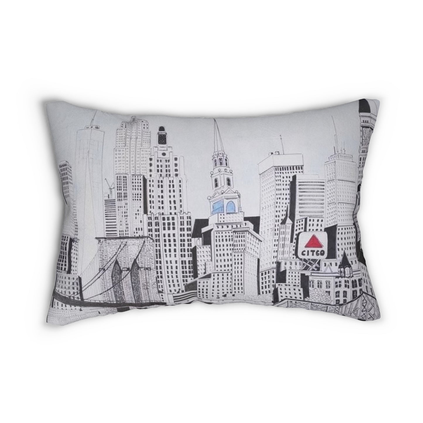 Northeastern Cities Lumbar Pillow