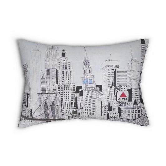 Northeastern Cities Lumbar Pillow