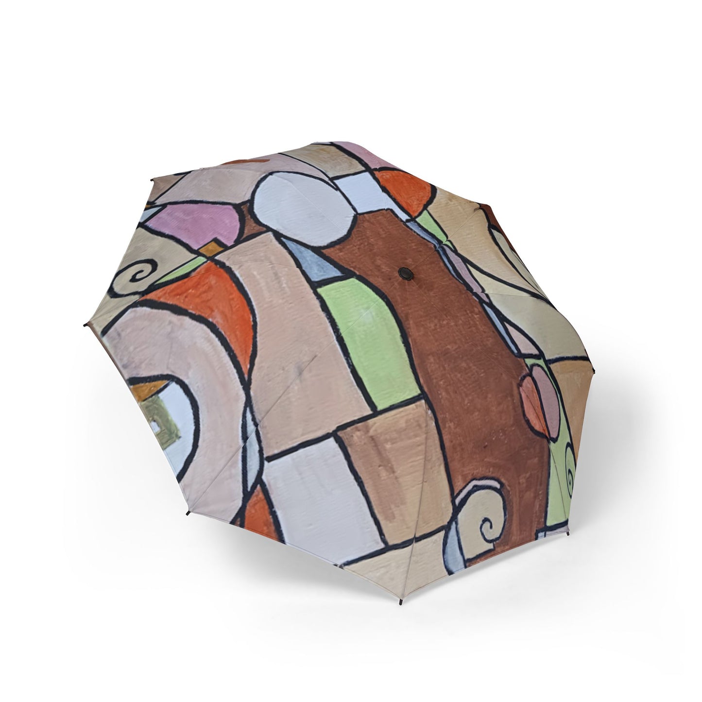 Church Window Semi-Automatic Foldable Umbrella