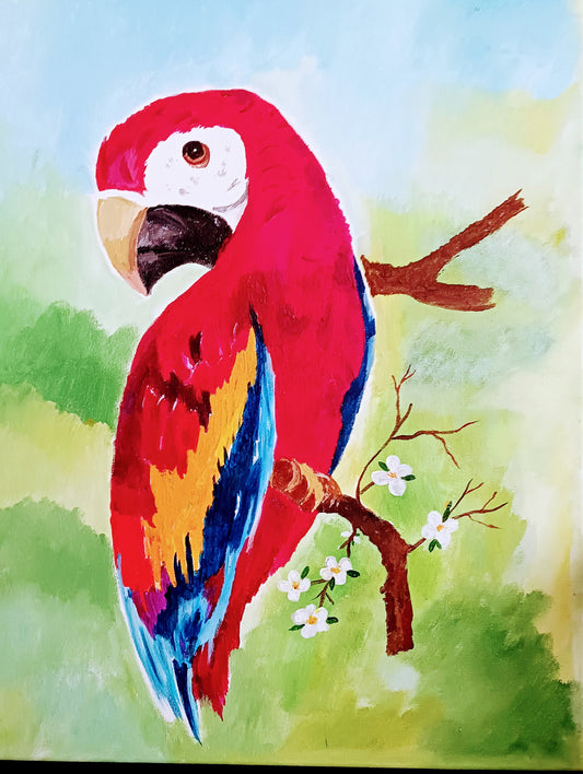 Beautiful Parrot Painting #29