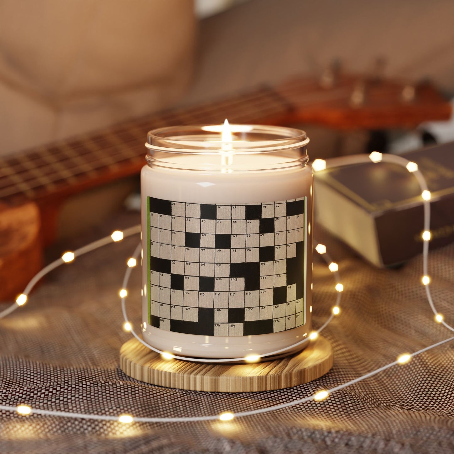 Crossword Puzzle Scented Soy Candle, 9oz