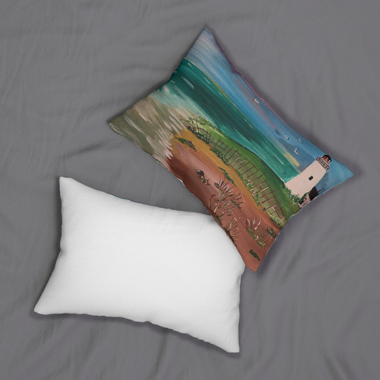 Lighthouse Polyester Lumbar Pillow