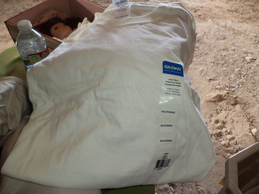 2 Gildan 2XL White Undershirts New