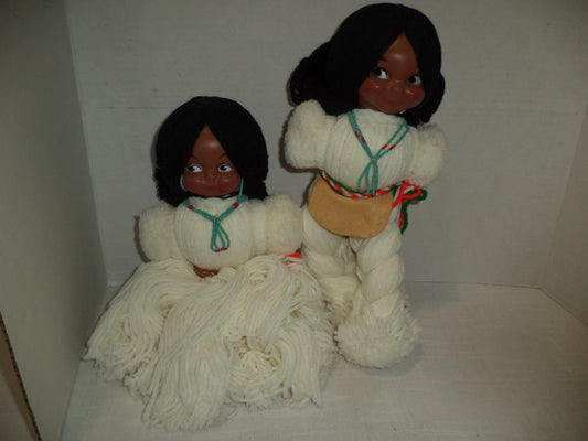 Boy & Girl Yarn Dolls