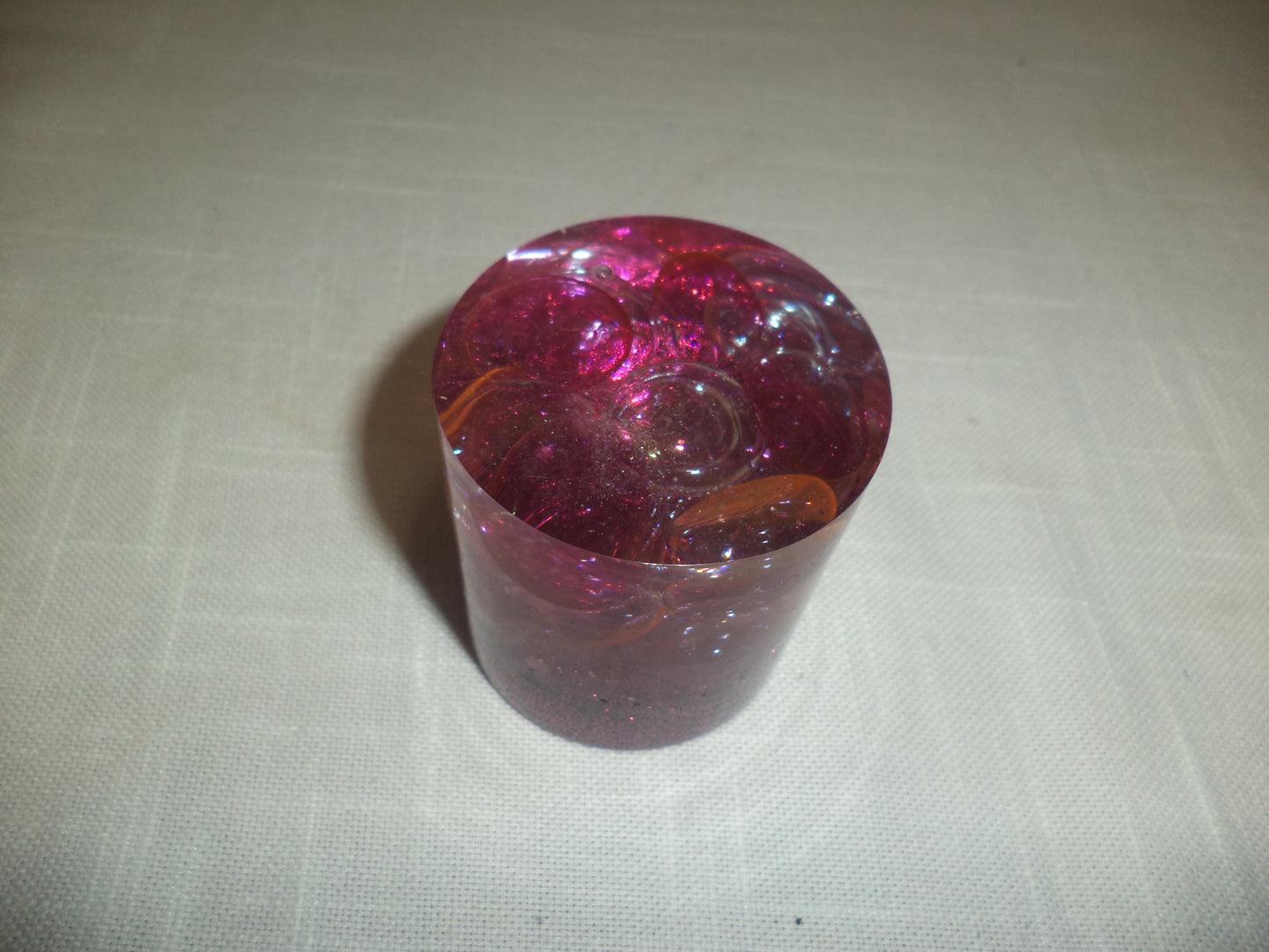 Purple Handmade Resin Candle Holder