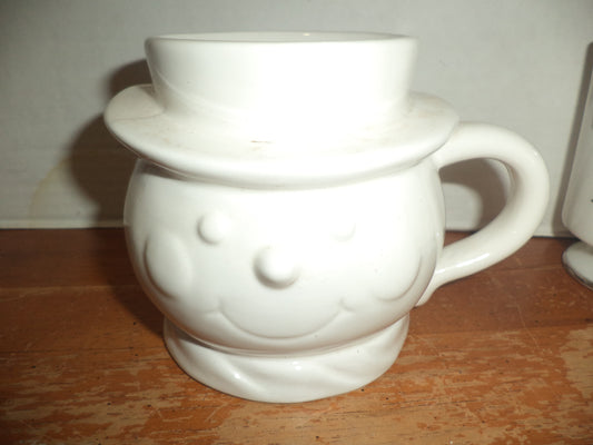 Earthenware Snowman Mug