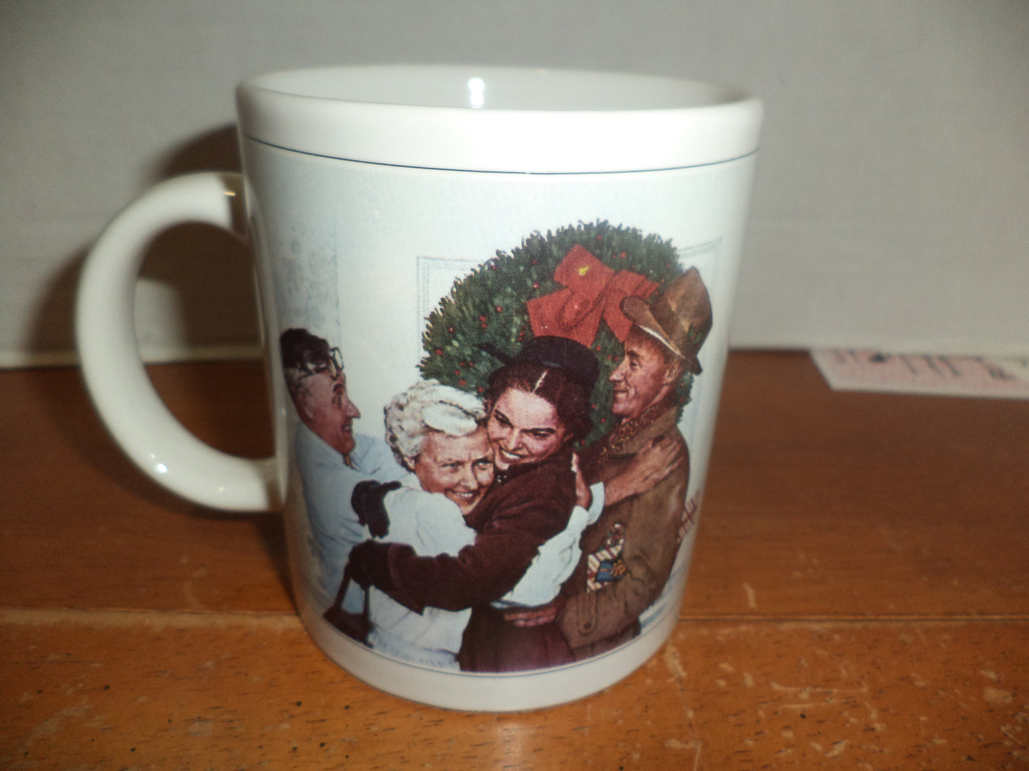 Norman Rockwell Home For Christmas Mug