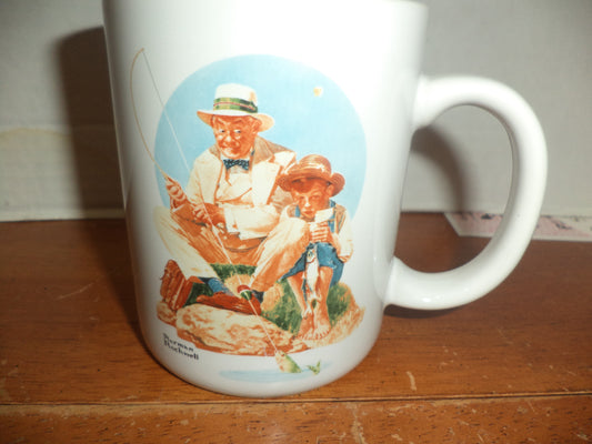 Norman Rockwell Catching The Big One Mug