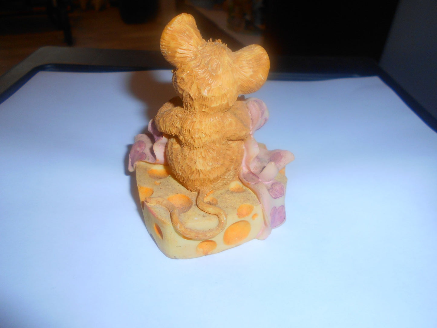 2 Resin Mice Figurines 1990