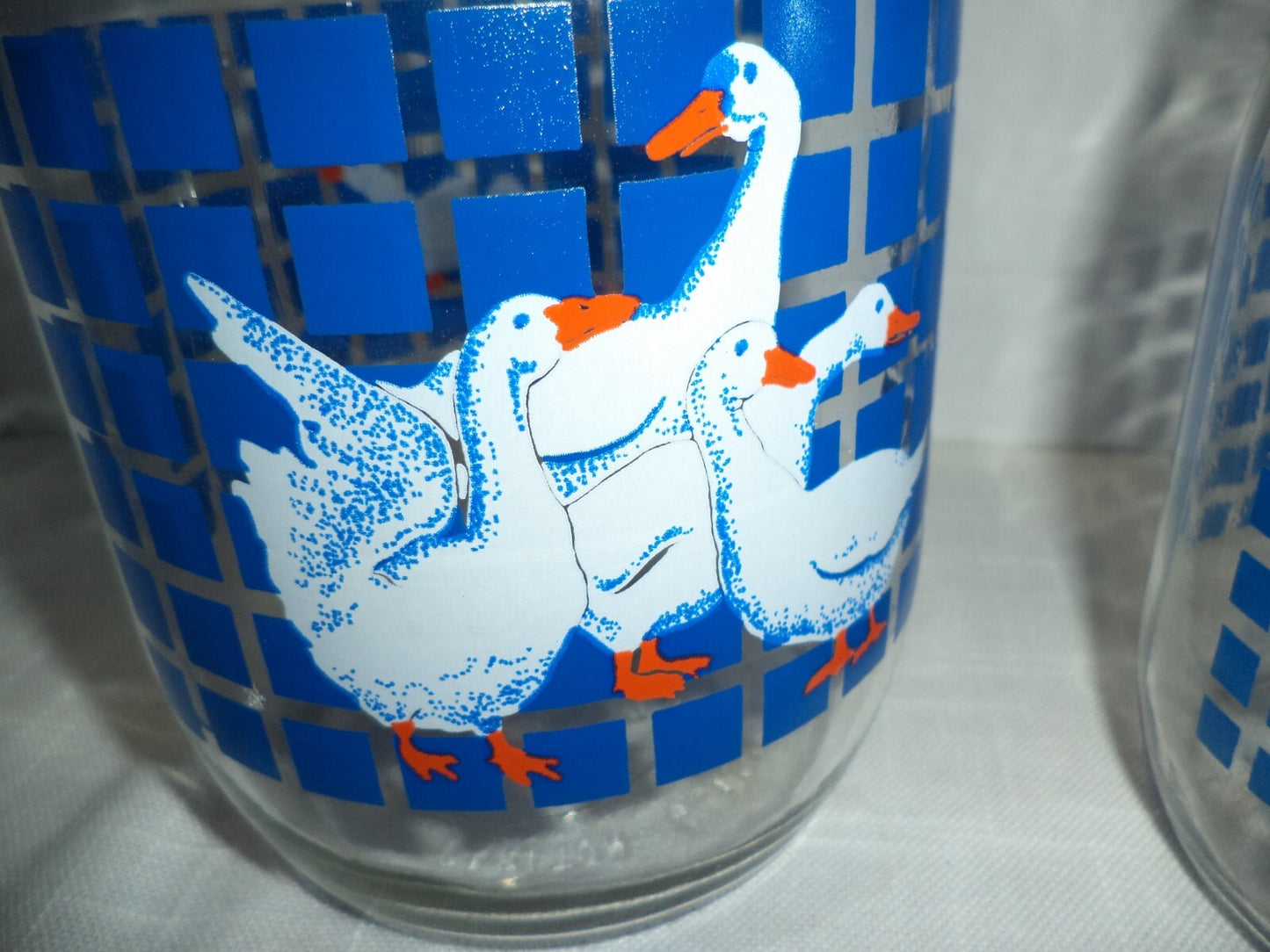 Carlton Glass Duck Design Jars